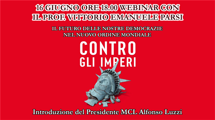 WEBINAR: "Il futuro delle nostre democrazie nel nuovo ordine mondiale"